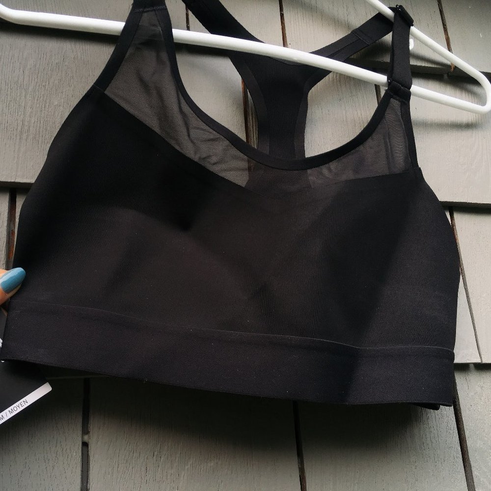 NWT Black Mesh Victoria's Secret Sports Bra